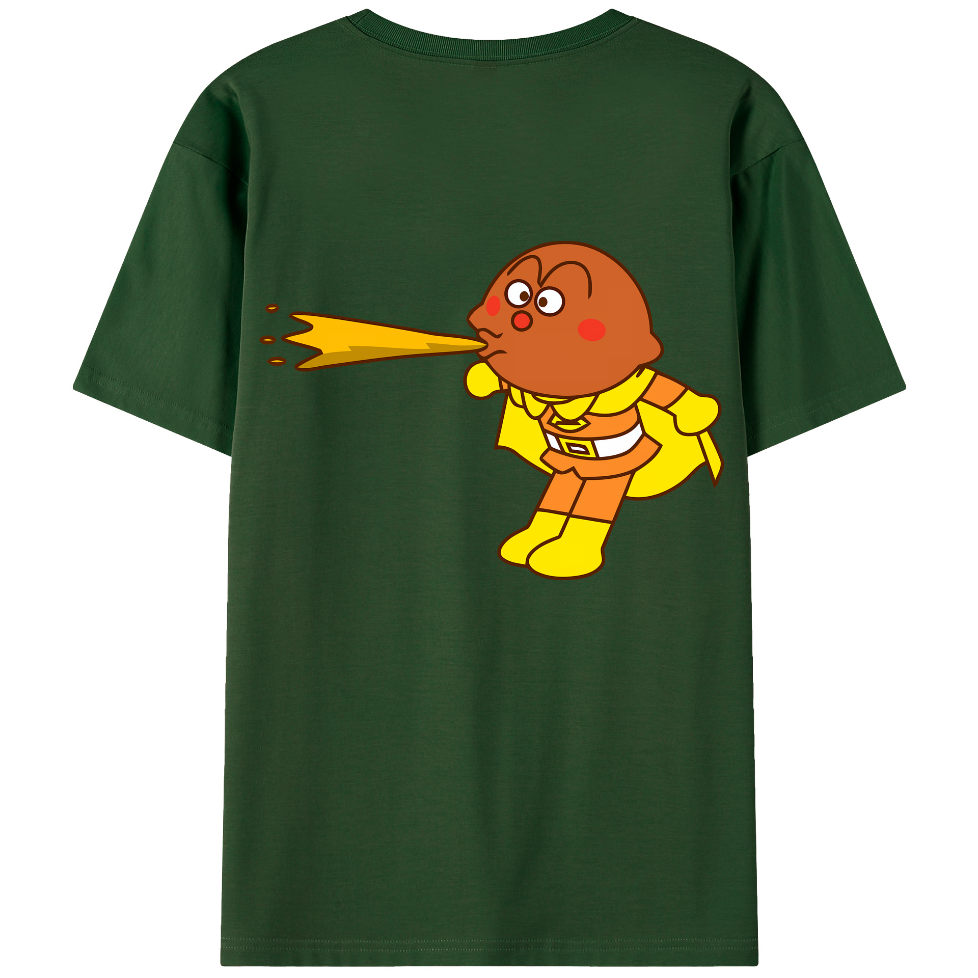 （画像用） アンパンマン Anpanman 綿100％半袖Tシャツ（背面プリント）